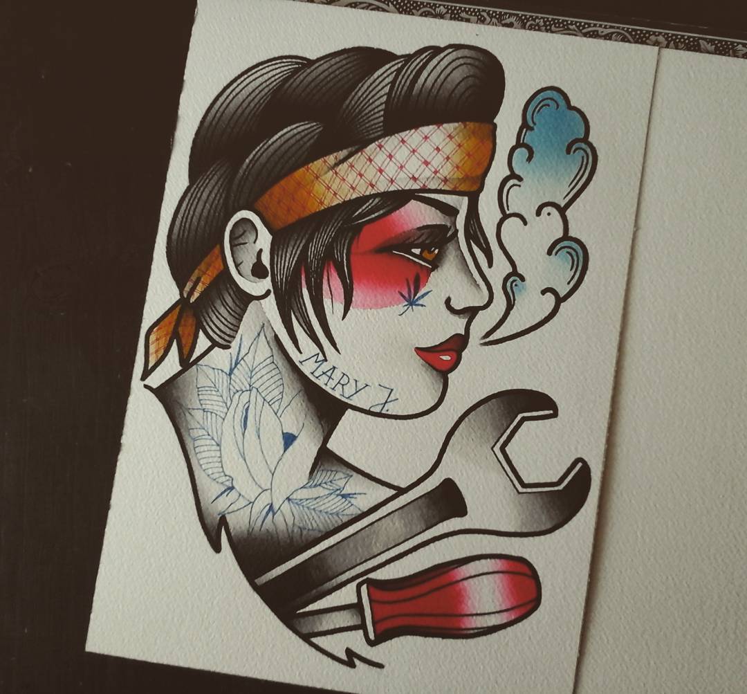 Done....and up for grabs #germantattooers #tattooworkers #flashworkers #traditio