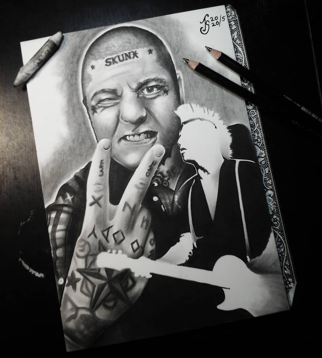 Finally finished @larsfrederiksen from @rancid 
Thx for watching!
#germantattooe