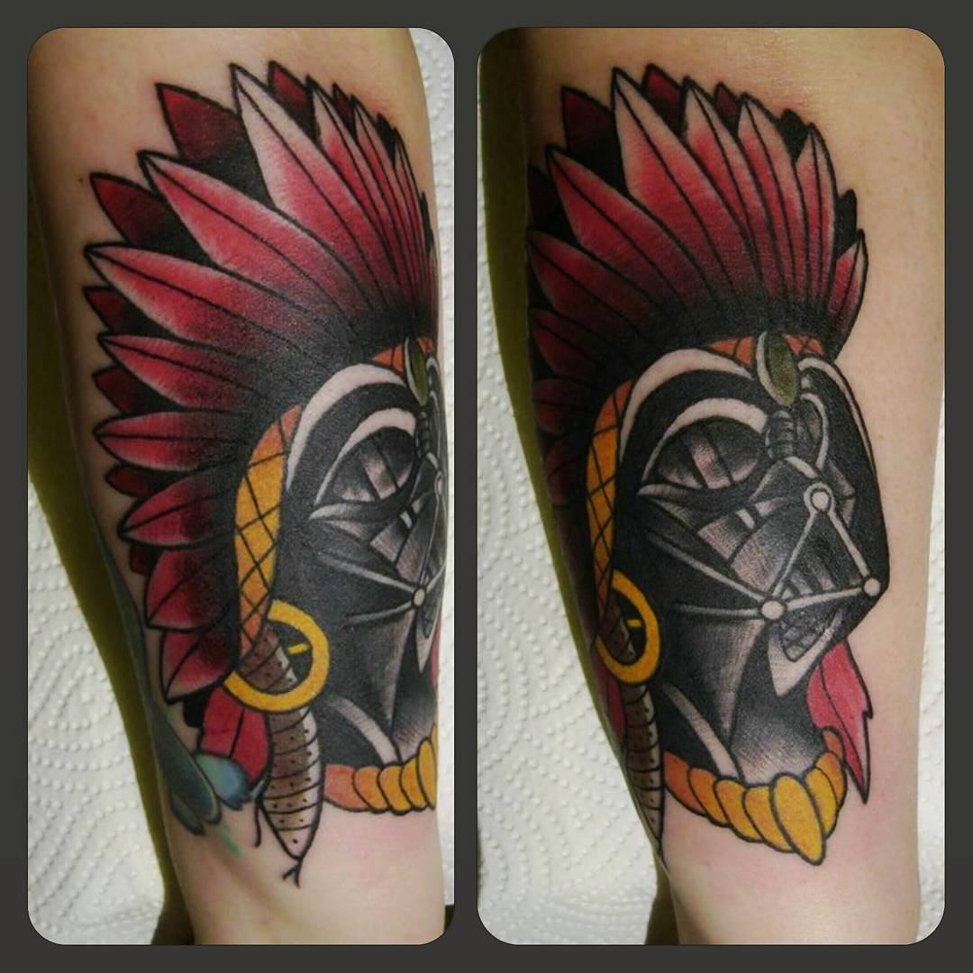 I am your father....and an indian chief thx for looking #germantattooers #tradit