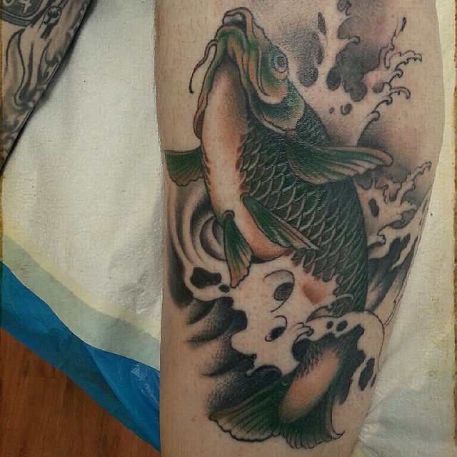 Something different healed carp asia style to be continued, 
#stuckinthepasttatt