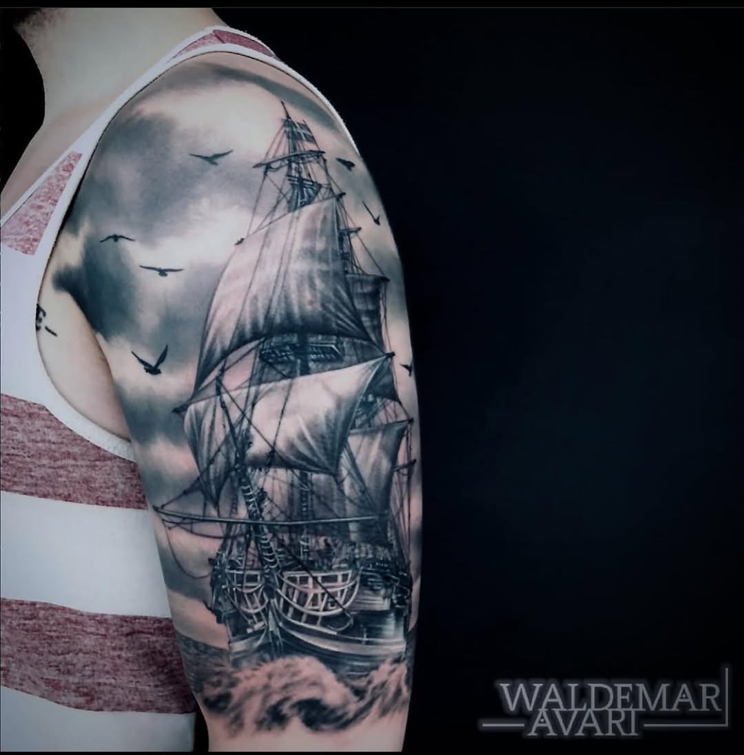 Arbeit von @waldemar.avari.tattoos 
Ab sofort immer Mittwochs bei Zeitgeist